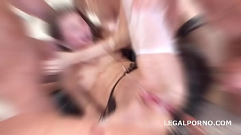 Double Anal Battle. Belle &amp_ Timea finally together getting 2 cocks in the ass. ATM, GAPES BALL D