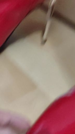 Thrilling moment from "Cleaning Boots for Mistress Asura"