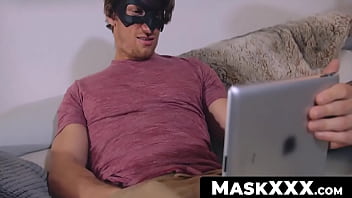 MaskXXX.com - Good looking twink&#039_s porn watching and jerking off solo fun