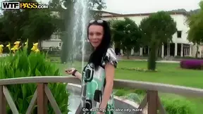 Milky-skin Darling tries dark salami and likes it