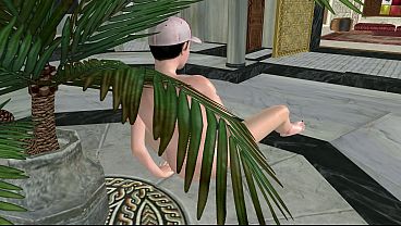 Gorgeous Shemale Shakes Dick Sitting in Hall 3D Cartoon Hentai