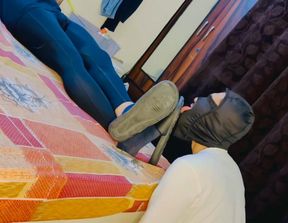 Slave Licks my dirty slides and gets it's face kicked #findom #alphamaster #humiliation😈💪😎