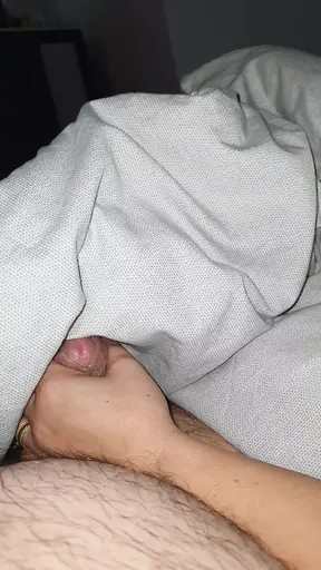 Step mom under blanket touching and handjob step son dick