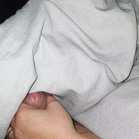 Step mom under blanket touching and handjob step son dick