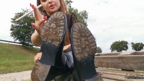 Lick my dirty riding boots