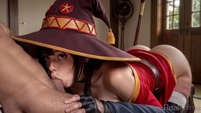 i dressed up as megumin from konosuba, and my stepbrother fucked me.[ai]