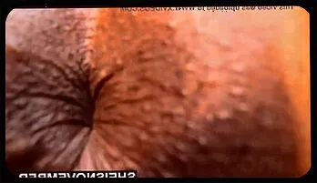 Sensual Ebony Babe's Intense Anal Closeup with Older Man