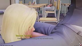 Busty teen blonde takes big cock in public