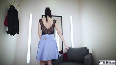 FITTING-ROOM Asia secretary is ready to do anything to be fucked