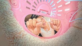 HDPOV The Giantess's Stinking Socks Crush the Dwarf's Face