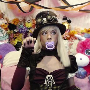 Princess Plays In Cute Victorian Steampunk Dress! : Sissy Femboy Enby Princess xxHayleeMariexx!