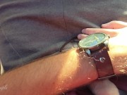 Risky public travel vlog - handjob and blowjob in the taxi, airplane and train :P