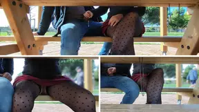 Risking Exposure: Public Park Blowjob & Cumshot Adventure