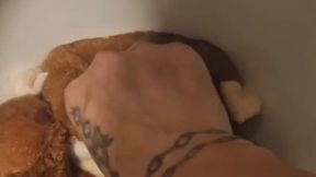 My stuffed pluse is urinated and humiliated.