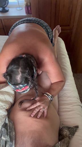 Momma Loves to Give Stepdaddy a Good Throat Fucking