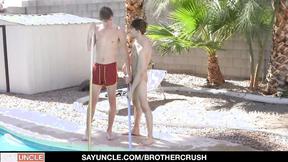 ”Brother Crush - Step brothers Banging Each Other By The Pool”