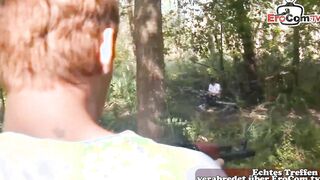 Slender Military Gays screwed bareback anal public inside forest