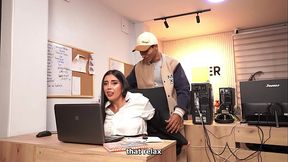 &ldquo_Busty secretary if she knows how to earn extra pay by fucking the boss'_s son.&rdquo_