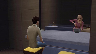 stepMom enters her virgin stepson bathroom while taking a bath to teach him how to have sex with a woman