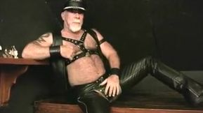 Leather mandy Jerk Off