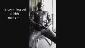 THE MOST PERVERTED FULL REBELLION LEATHER BIKER IN SKULL MASK SMOKED JERK OFF HARD