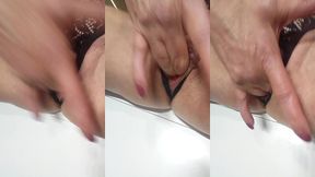 fontaine encore ! version gros plan sans visage string ouvert noir, apercu des ...