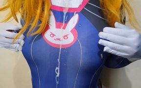 Extended Cut of Stupid Sissy in Cosplay Punishes Her Nipples and Gagging Blowjob
