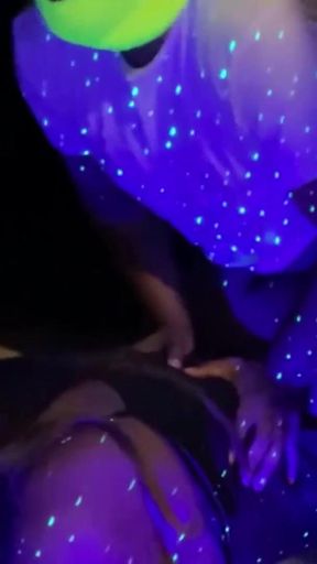 That big ass is a light show