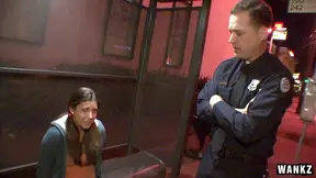 Hot Cop Stumbles Upon Naughty Slut and Fucks Her Senseless Outdoors