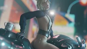 Cloud Street Rider 7 min loop final fantasy anal twink rides public gay cartoon