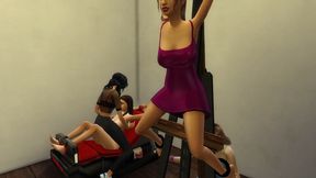 SATHEENE & LOLA Tied & Tickled by Jealous Lilya & Elisa