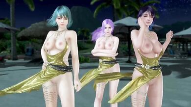 Tamaki Shandy and Elise Soiree Dore Dress Nude Mod Fanservice Appreciation