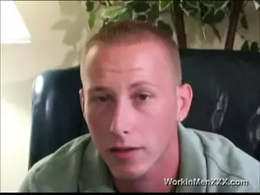 Amateur Soldier Boy Jacking Off