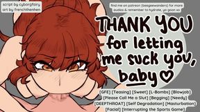 Your Girlfriend Is So Bored She Begs To Suck Your Cock While You Watch Sports Fsub