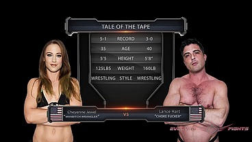 Cheyenne Jewel vs Lance Hart Mixed Wrestling