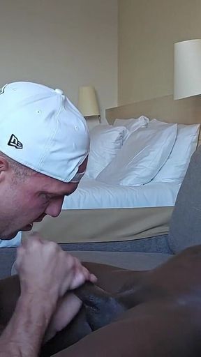 Straight Lad Sucks BBC