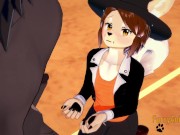 Furry Yaoi 3D - Shiro (Dog) do a Blowjob to big black dog