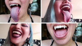 Vampire Mouth Tour JOI Compilation with Demoness Countess Wednesday - Long Tongue, Teeth Fetish, Lip Fetish, Vore MP4 1080p