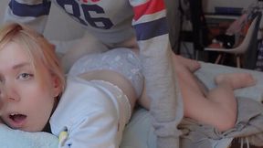 Nasty amateur teen won't get enough rest and gets fucked hard