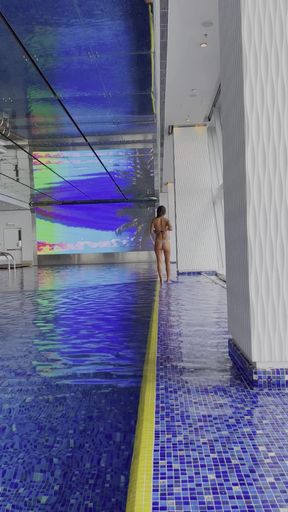 Lovely Monika Fox Chills &amp; Relaxes In Sexy Swimsuit   Clip 1