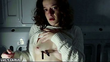 &ldquo_Masochist Sweatergirl Plays with Clothespins in the Porn Van&rdquo_