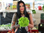 CARNE DEL MERCADO - Tattooed Babe Melina Zapata Picked Up For Rough Sex