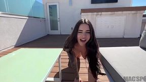 Petite Fuck Doll Suttin Takes Big Cock on Rooftop from JMac