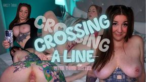 Crossing A Line | Taboo sexting with stepsister Harley Taboo leads to risky unprotected breeding and multiple creampies | Taboo, Accidental Cream Pie & Impregnation Fantasy 1080HD MOV