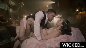 WICKED - Hot 1920s Flapper Violet Starr Moans As She Gets Railed Stiff