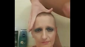 German Milf Sandra COHF cum on her face cumshot