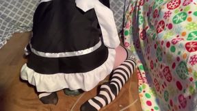 Maid boy fucked raw by Bad Dragon creampied
