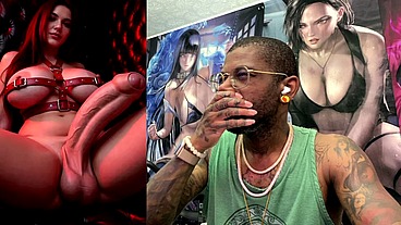 Transgender Girl Jerking Off Her Pure Uncut Girl Cock And Cumming, AI Generated