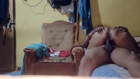 Tamil beautiful sister-in-law went to her angry boyfriend&#039;s house and celebrated him by making love to him