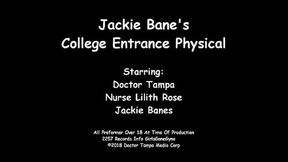 Tampa University Entrance Physical - Jackie Banes